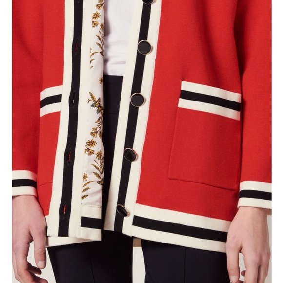 Long cardigan with printed lining NWT - Picture 2 of 6